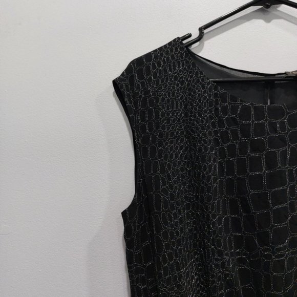 Aritzia Babaton Black Silk Tinsel Dress Medium - Picture 3 of 9